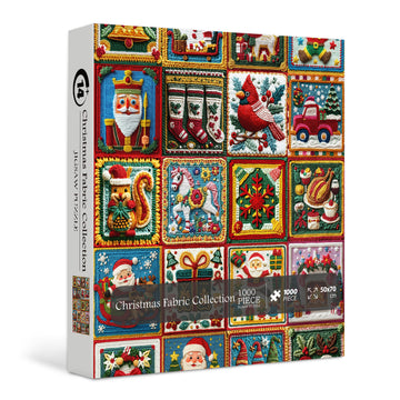 Christmas Fabric Collection Jigsaw Puzzle 1000 Pieces